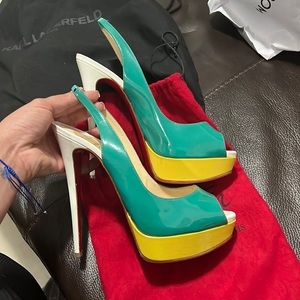 Christian Louboutin Lady Peep Heels